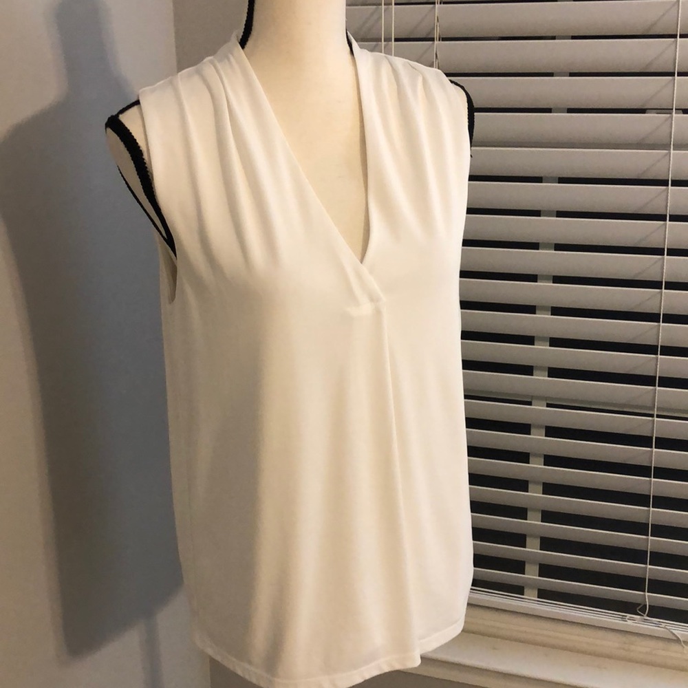 Banana Republic sandwash modal white top